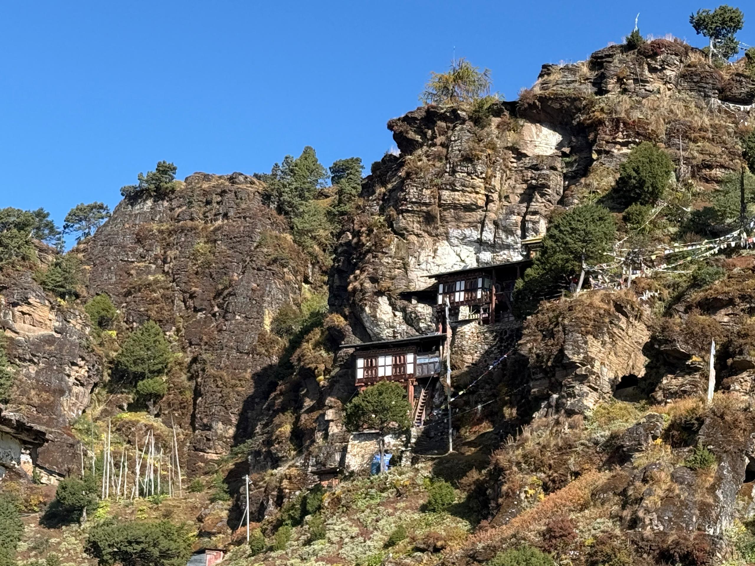 Taktsang (Tiger's Nest) monastery perched on a cliffside near Paro, Bhutan