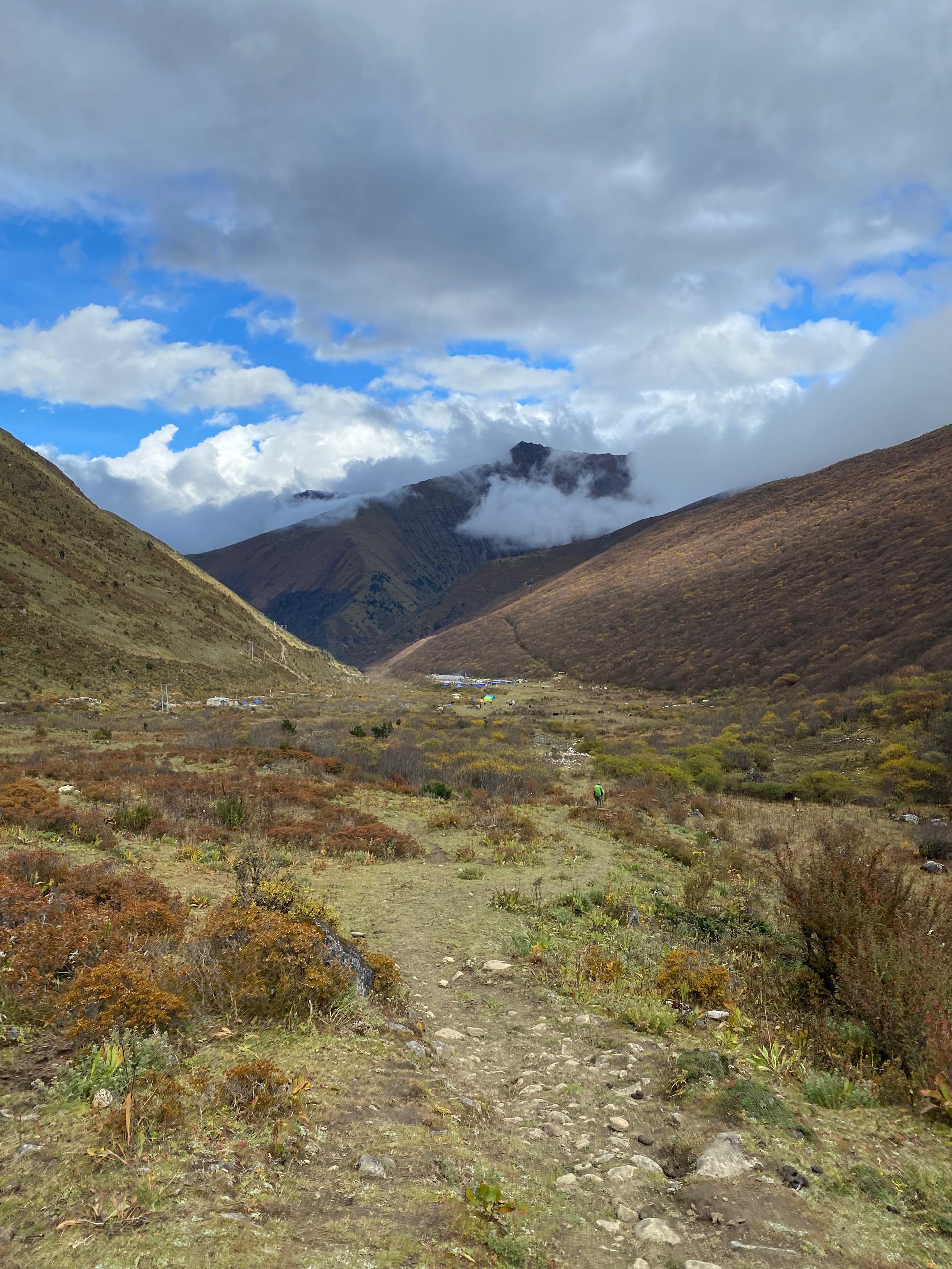 Jhomolihari mountain landscape
