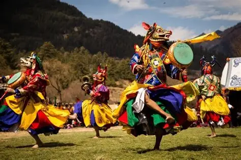 Terraced Bhutanese valley near the Haa Summer Festival route